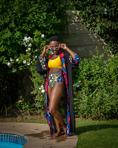 Queen Nandi Black Kimono