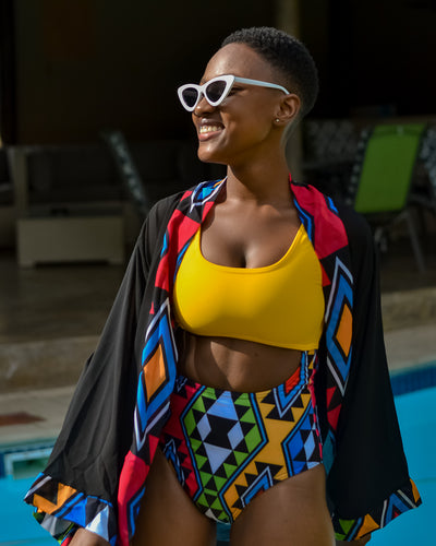 Queen Nandi Black Kimono