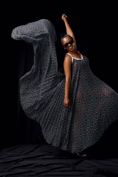 TMLT Black Pleated Dress