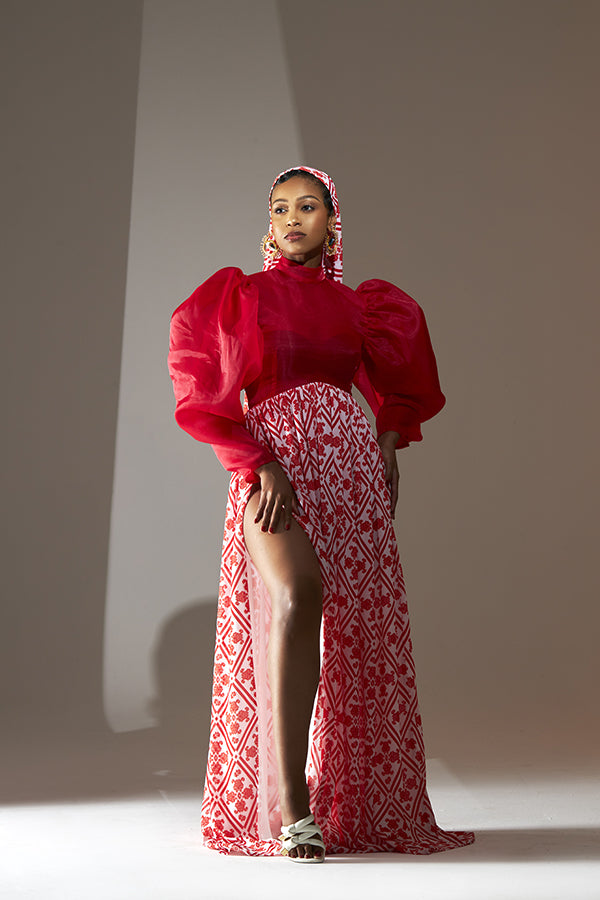 Zulelihle Puff Shoulder Dress
