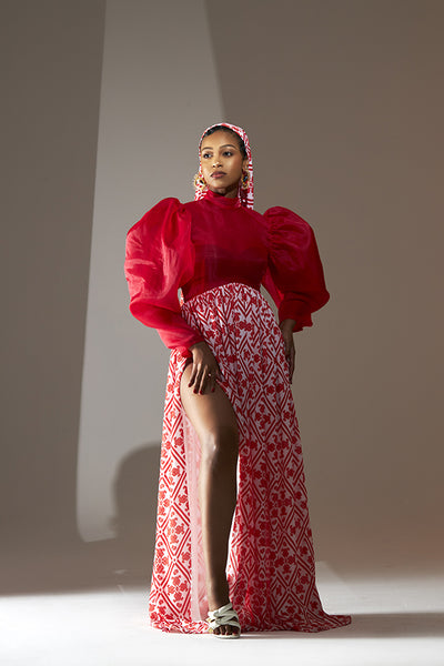 Zulelihle Puff Shoulder Dress