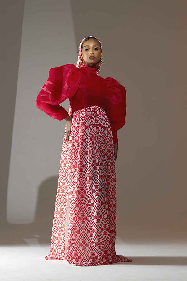 Zulelihle Puff Shoulder Dress