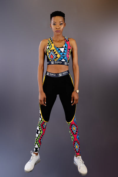 Queen Nandi Bottom Leg Print Legging