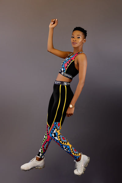 Queen Nandi Bottom Leg Print Legging
