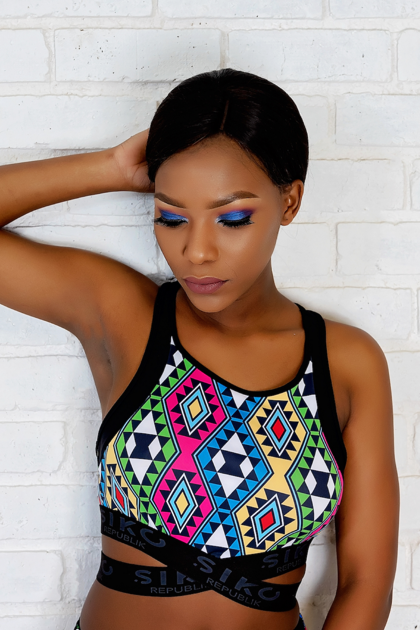 Queen Nandi Criss-Cross Crop Top